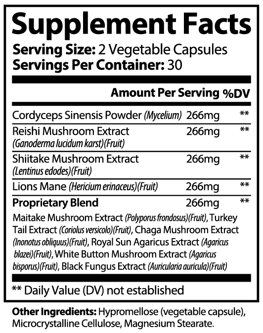 Mushroom Complex 10 X capsules by Solid Health, image 6