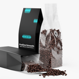 Solid Health Praline Smooth bag standing next to a second bag spilling whole beans - image 3