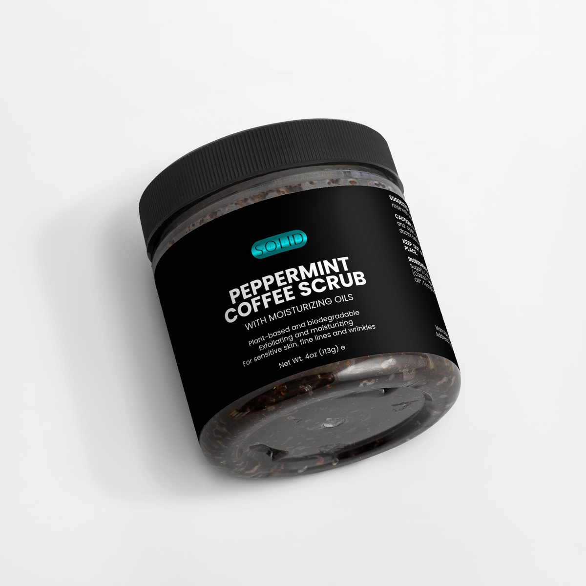 Peppermint Coffee Scrub by Solid Health, image 2