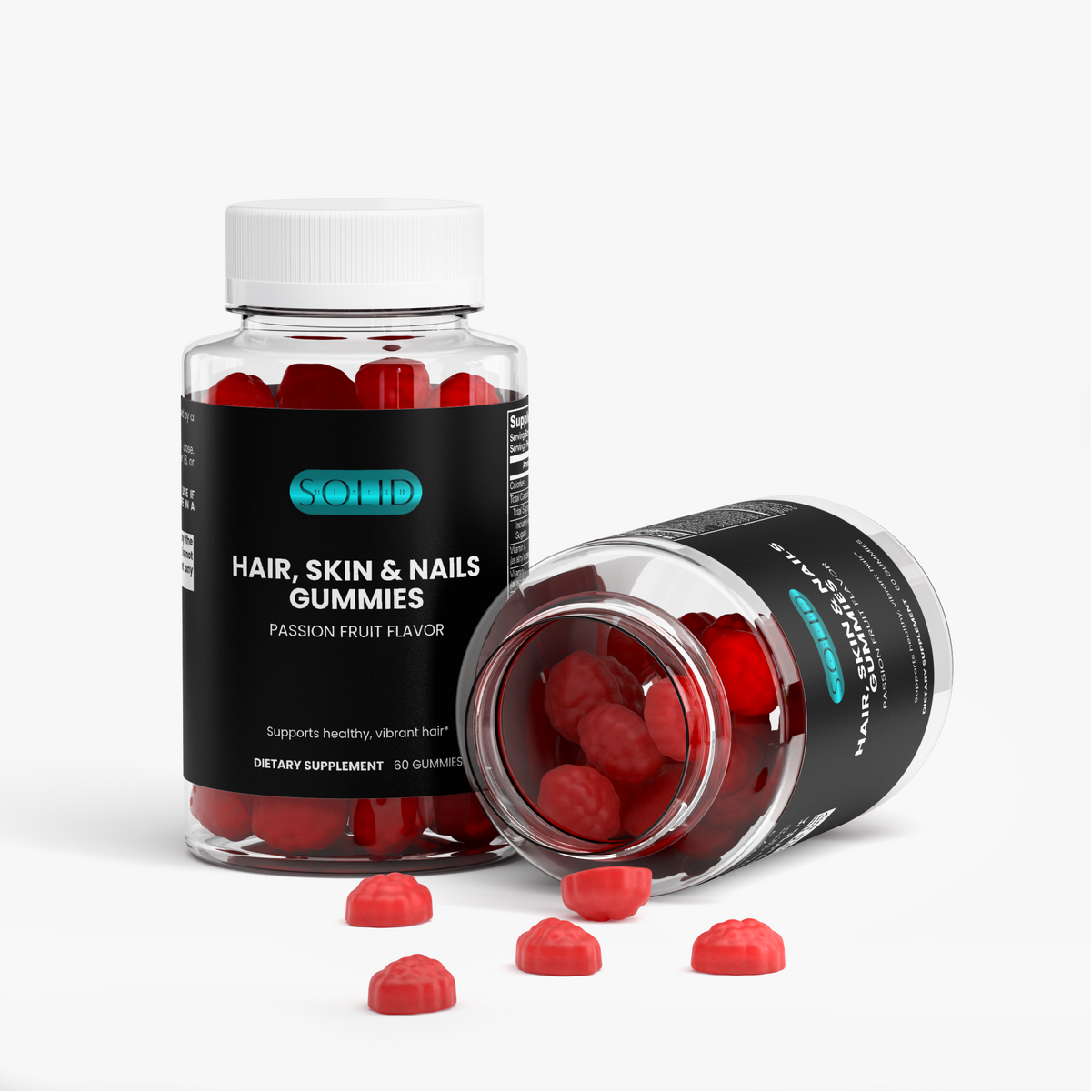 Hair, Skin & Nails Gummies by Solid Health, image 3