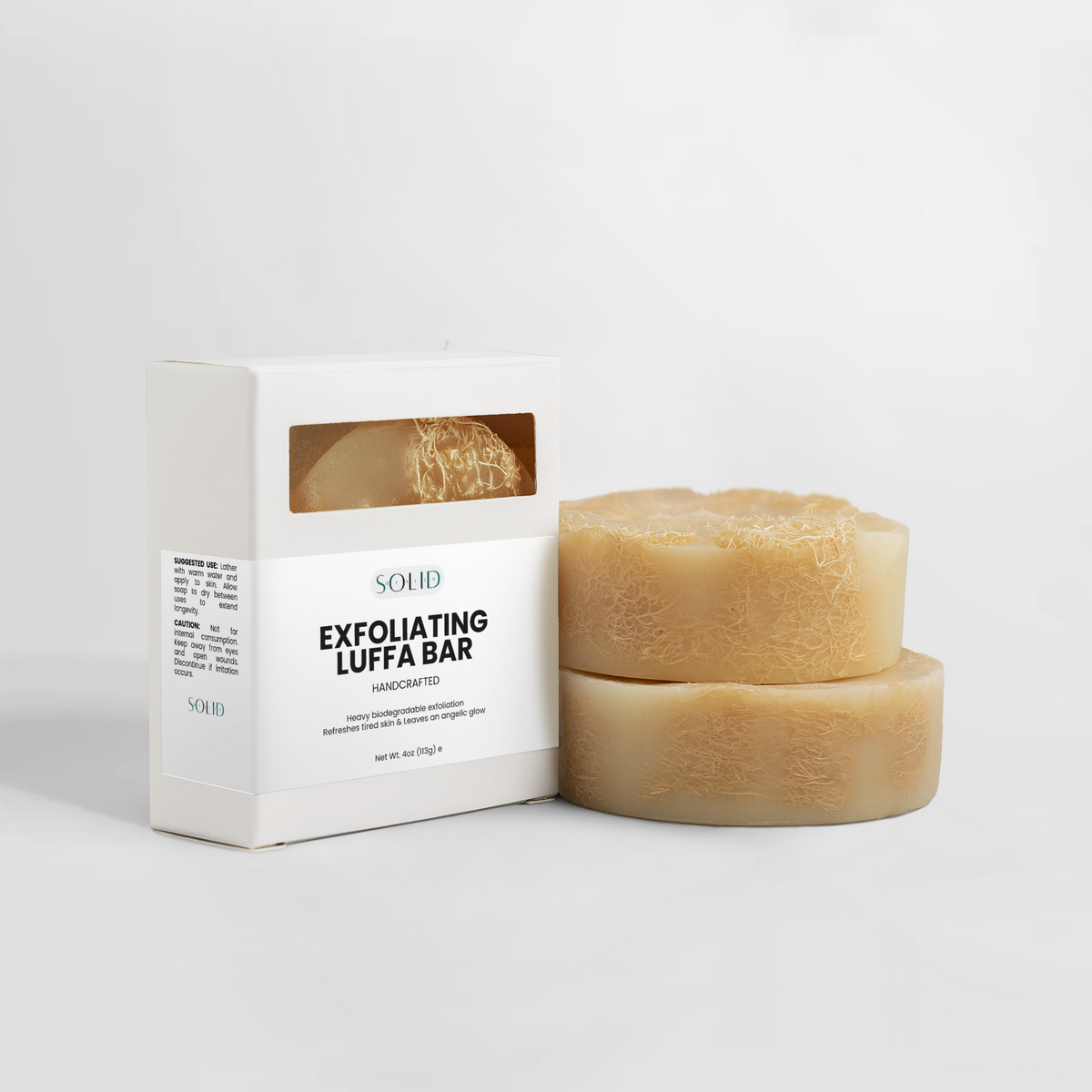Exfoliating Luffa Bar bar soap by Solid Health, image 2
