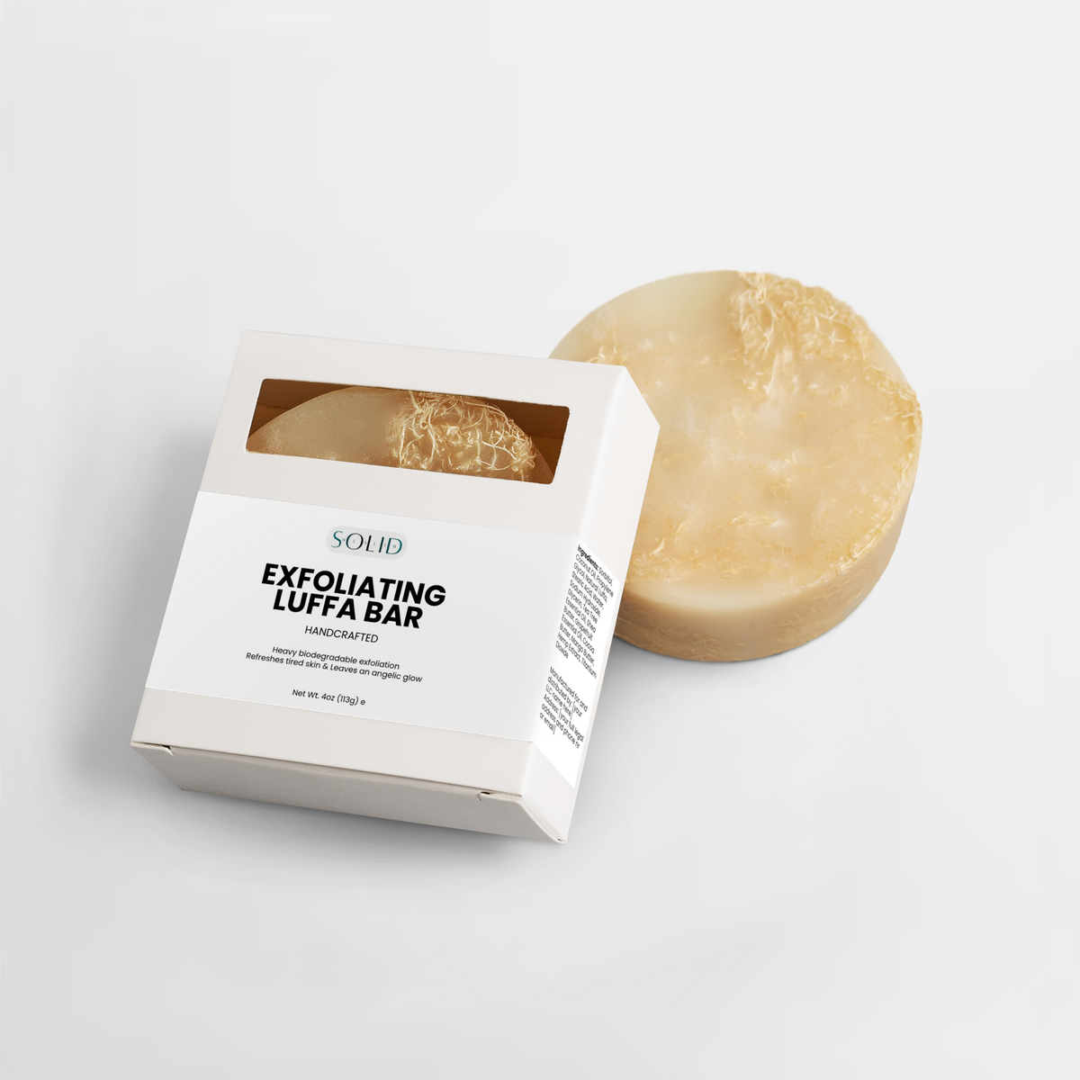 Exfoliating Luffa Bar bar soap by Solid Health, image 3