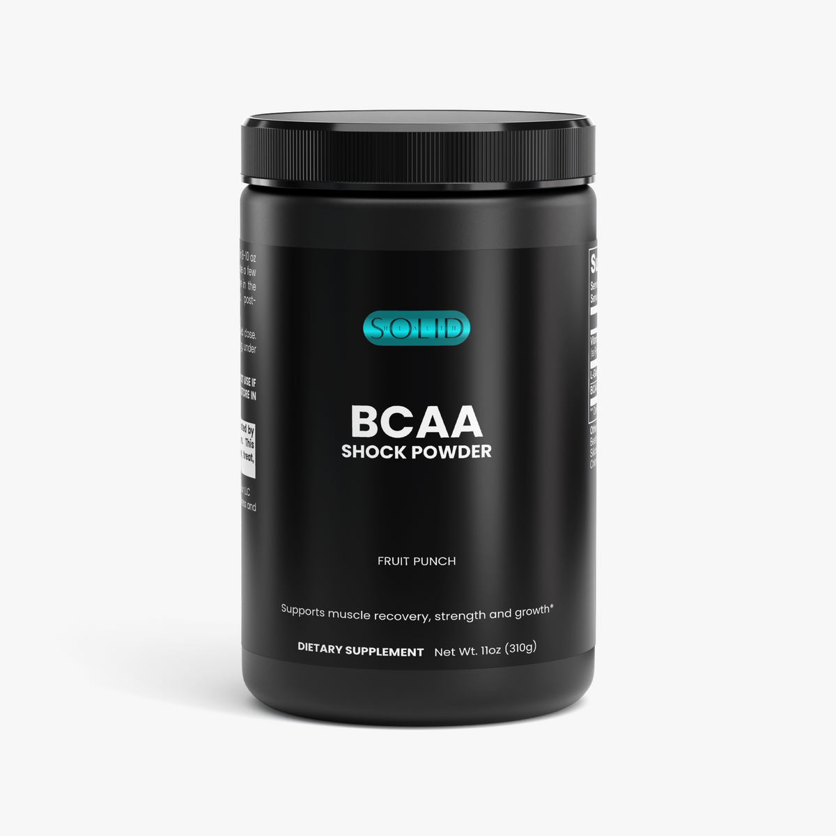 BCAA Shock Powder (Fruit Punch) by Solid Health, image 2