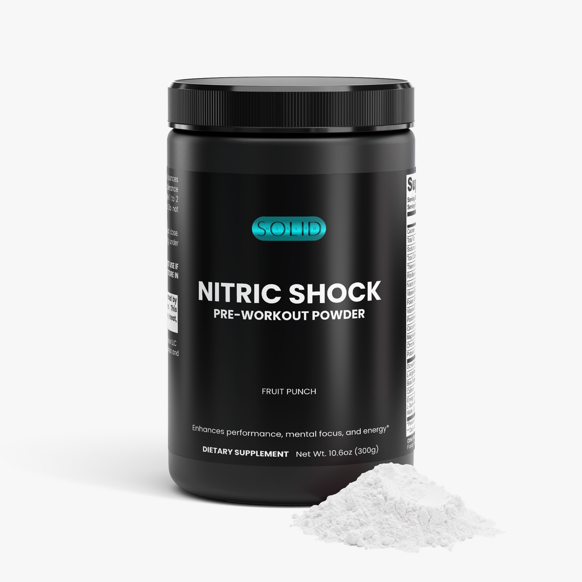 Nitric Shock Pre-Workout Powder (Fruit Punch) by Solid Health