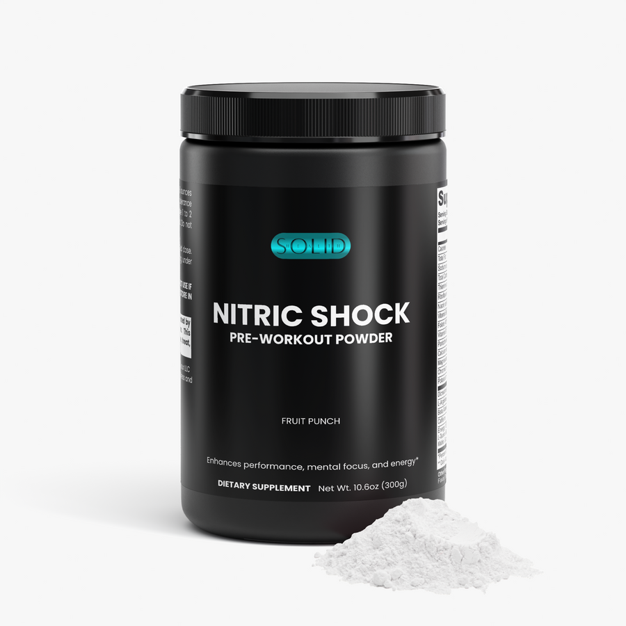 Nitric Shock Pre-Workout Powder (Fruit Punch) by Solid Health