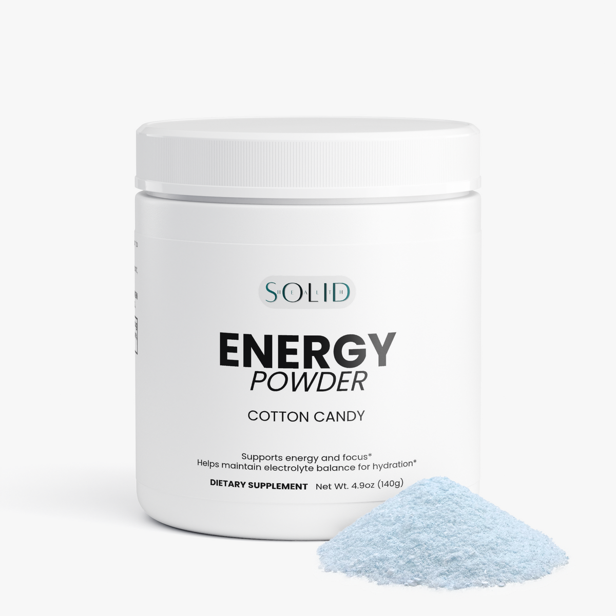 Energy Powder (Cotton Candy) by Solid Health