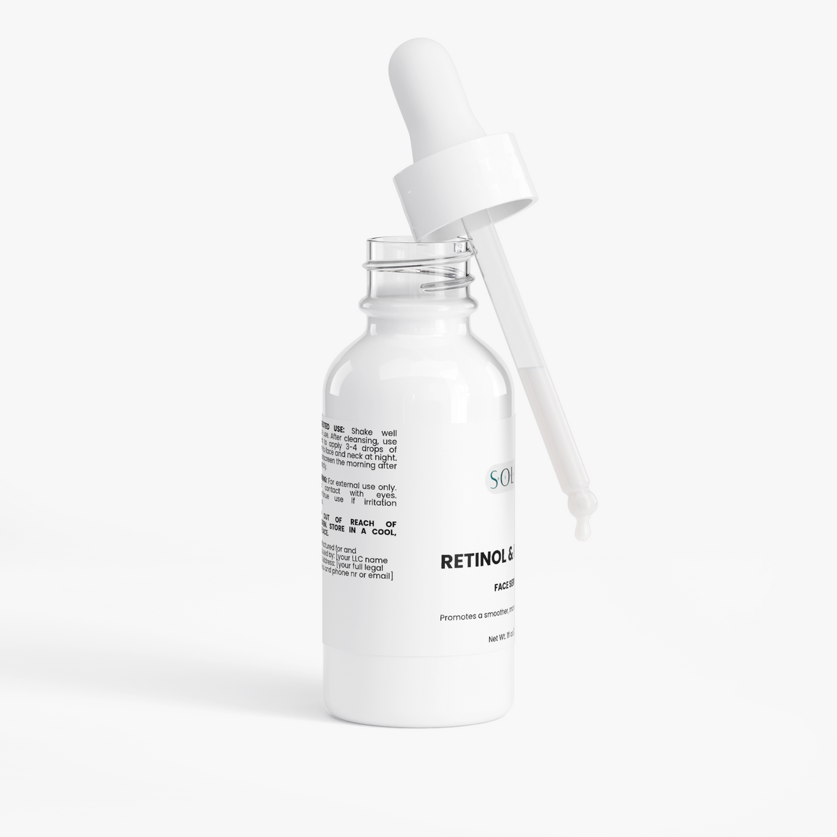 Retinol and Peptide Face Serum by Solid Health, image 2
