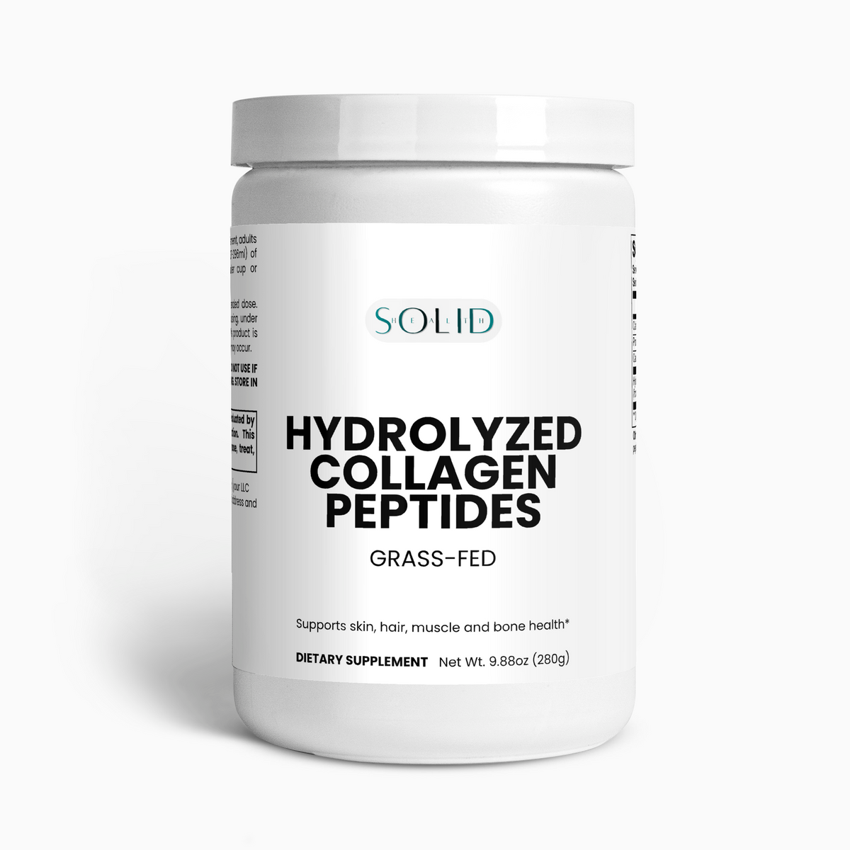 Grass-Fed Hydrolyzed Collagen Peptides powder by Solid Health, image 2