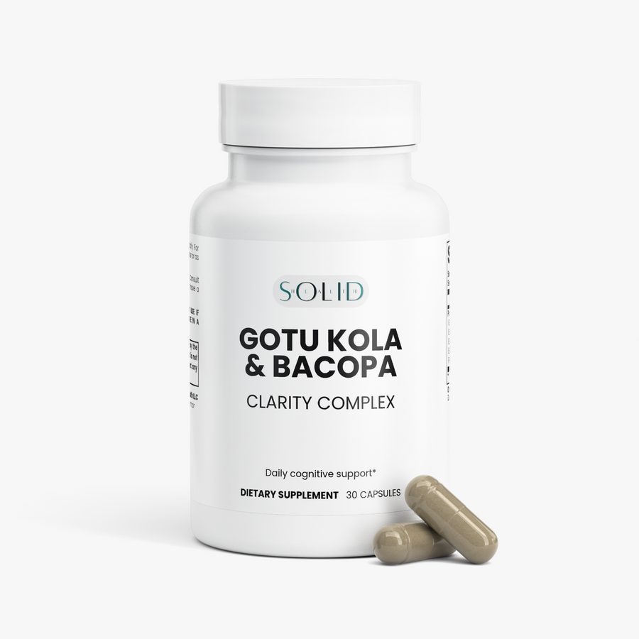 Gotu Kola & Bacopa Clarity Complex capsules by Solid Health