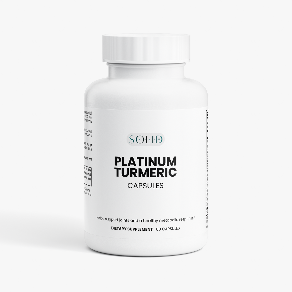 Platinum Turmeric capsules by Solid Health, image 2