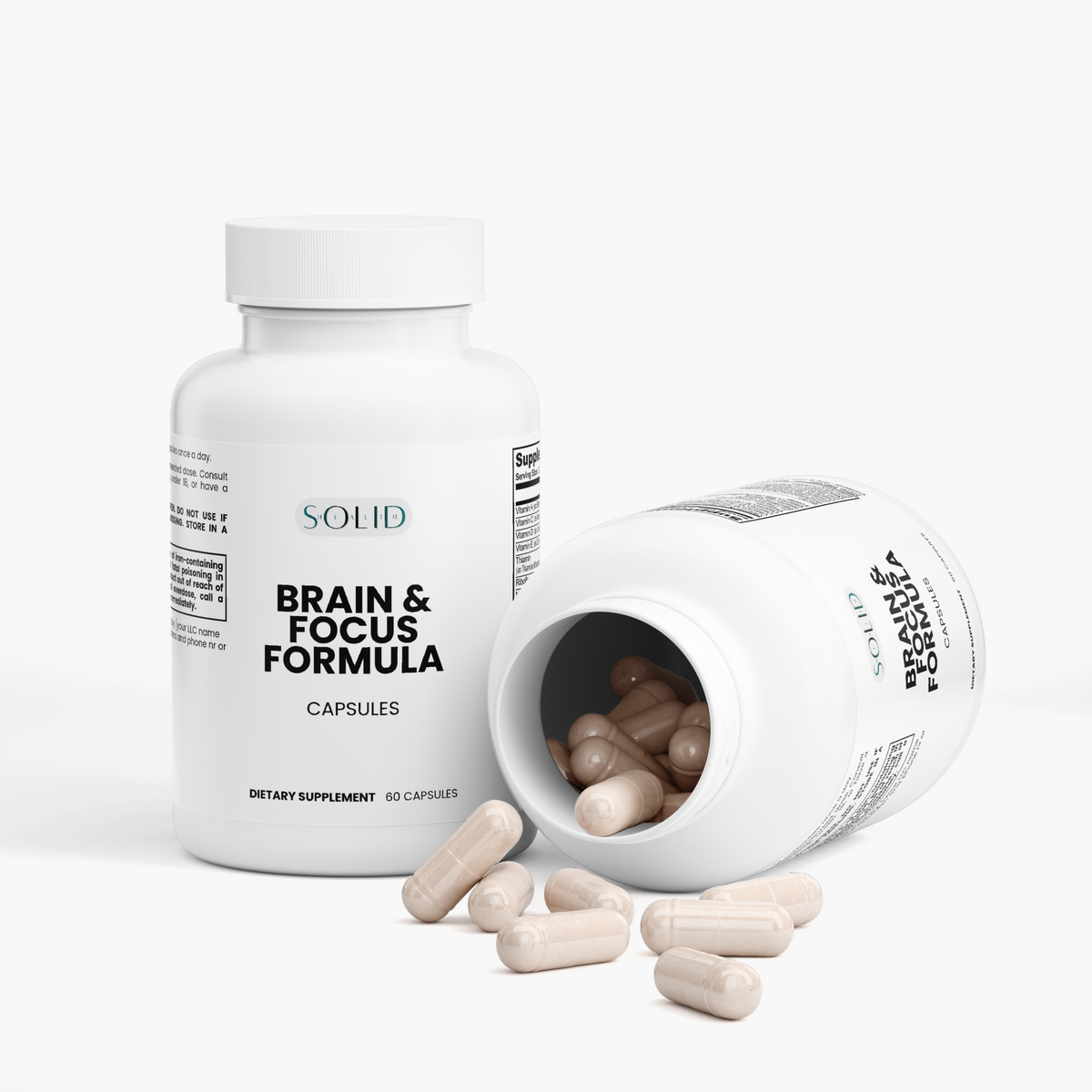 Brain & Focus Formula capsules by Solid Health, image 3