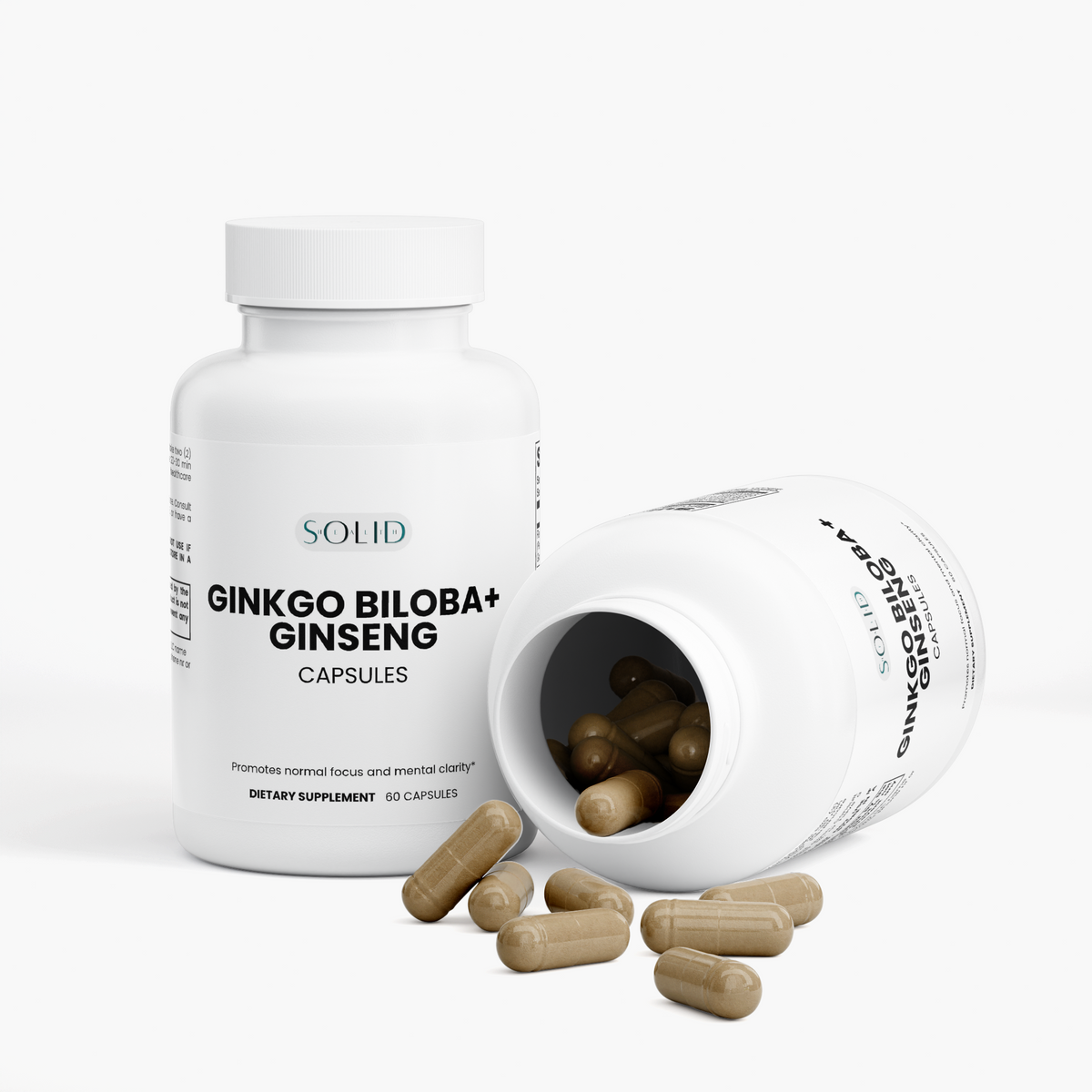 Ginkgo Biloba + Ginseng capsules by Solid Health, image 3