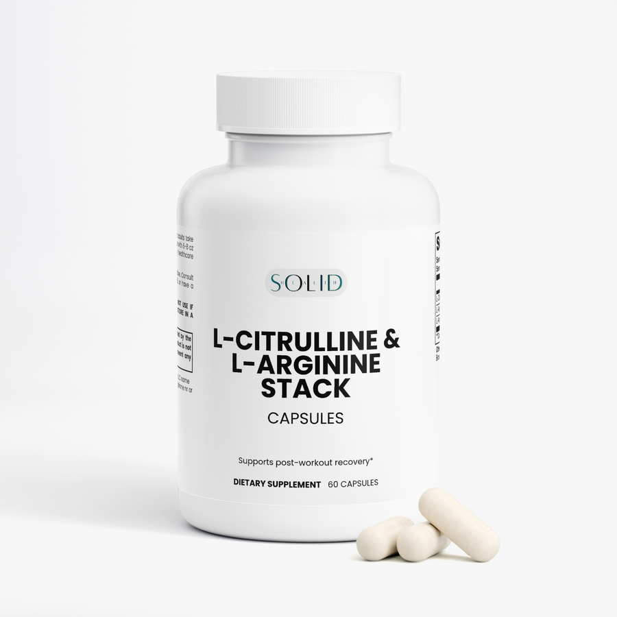 L-Citrulline & L-Arginine Stack capsules by Solid Health