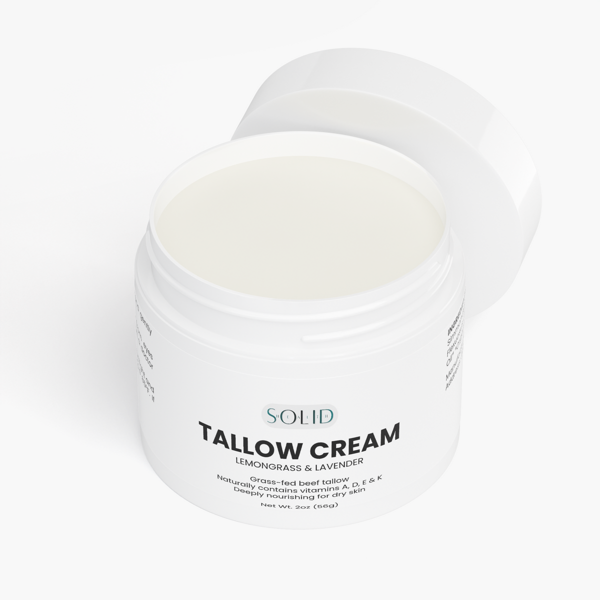 Tallow Cream Lemongrass & Lavender by Solid Health, image 2