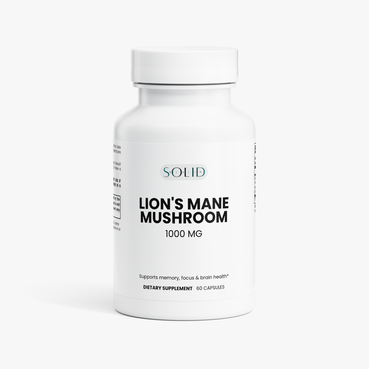 Lion's Mane Mushroom capsules by Solid Health, image 2