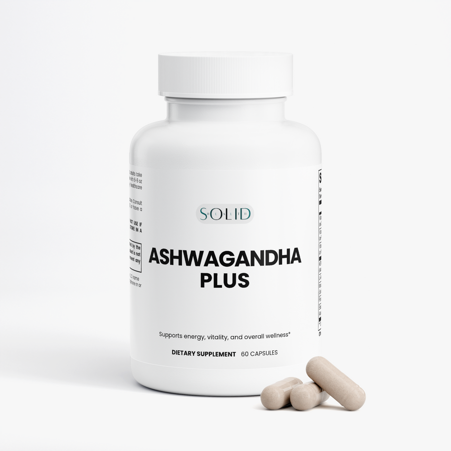 Ashwagandha Plus capsules by Solid Health