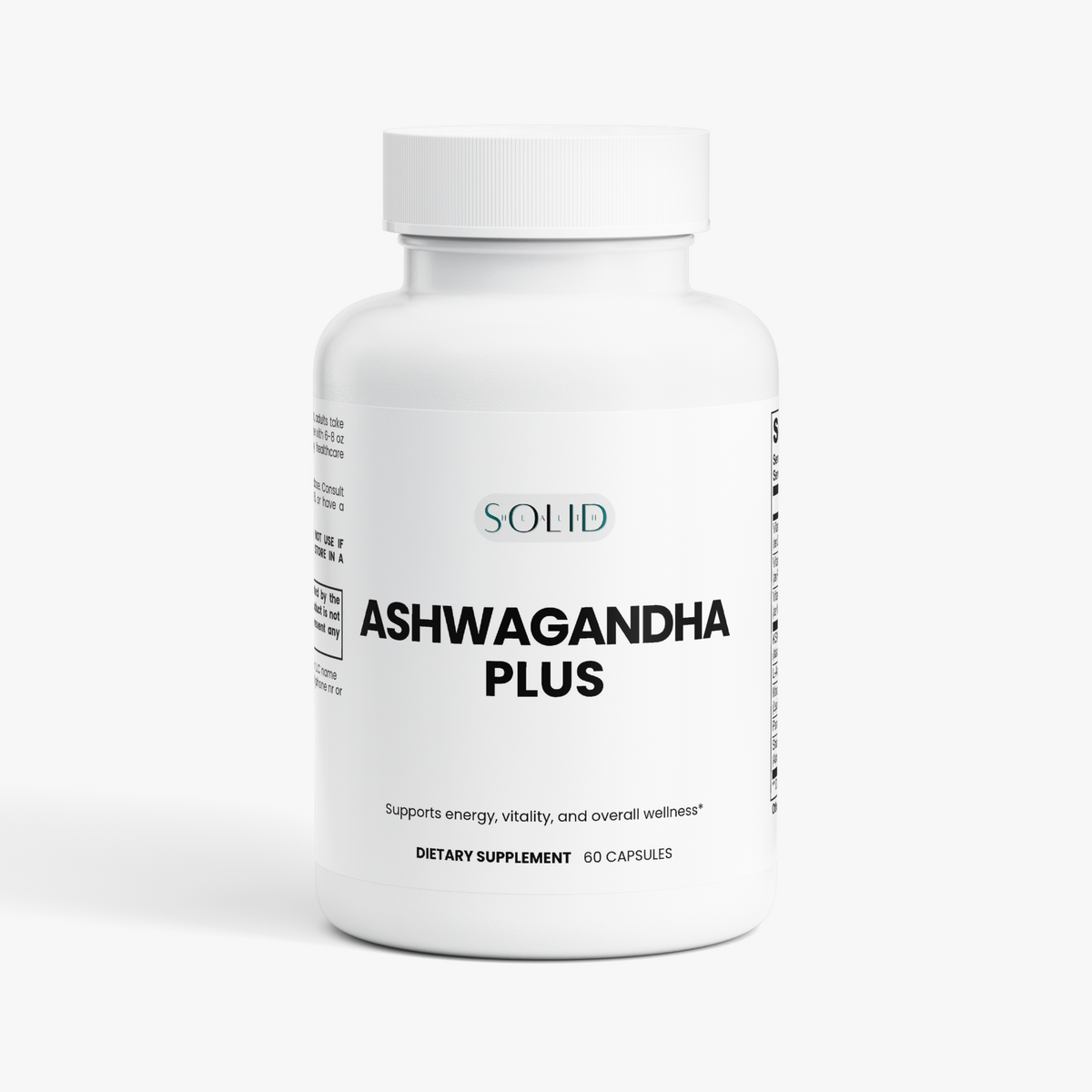 Ashwagandha Plus capsules by Solid Health, image 2