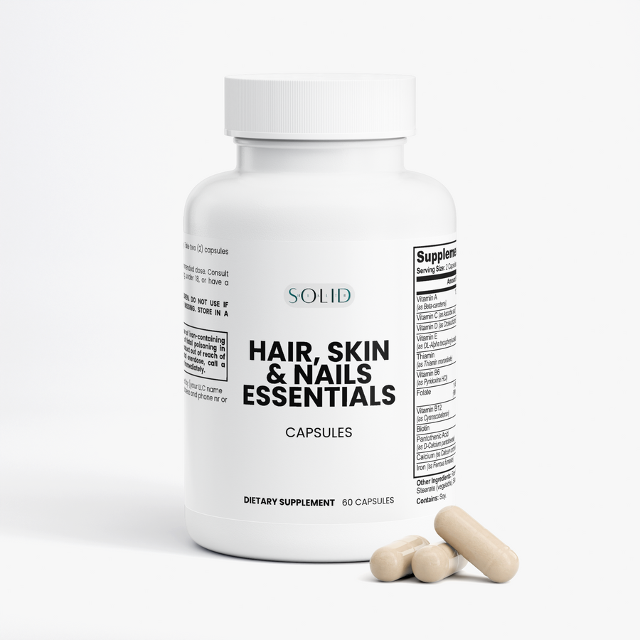 Hair, Skin and Nails Essentials capsules by Solid Health