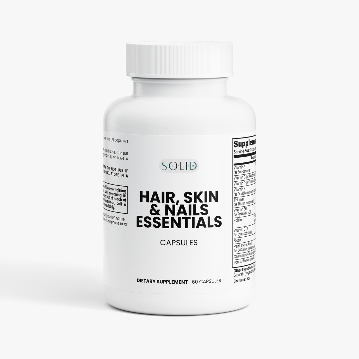 Hair, Skin and Nails Essentials capsules by Solid Health, image 2