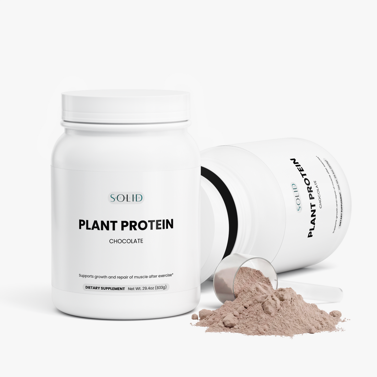 Plant Protein (Chocolate) protein powder by Solid Health, image 3