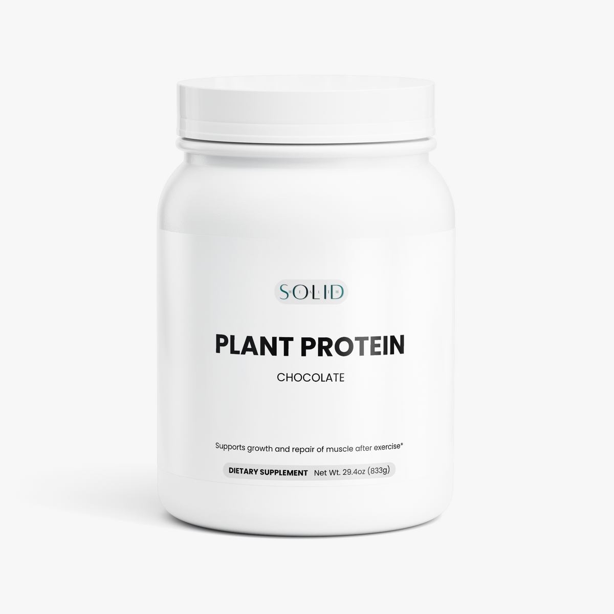Plant Protein (Chocolate) protein powder by Solid Health, image 2