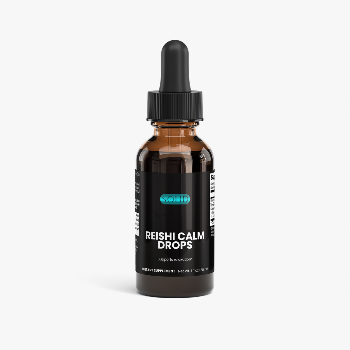 Reishi Calm Drops liquid mushroom drops by Solid Health, image 2