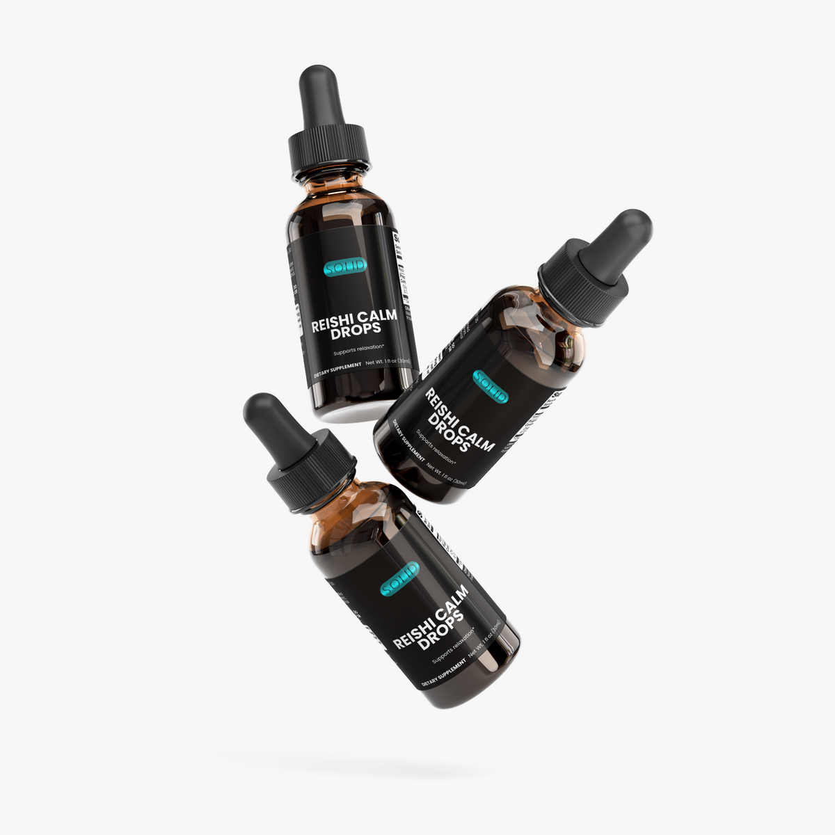 Reishi Calm Drops liquid mushroom drops by Solid Health, image 4