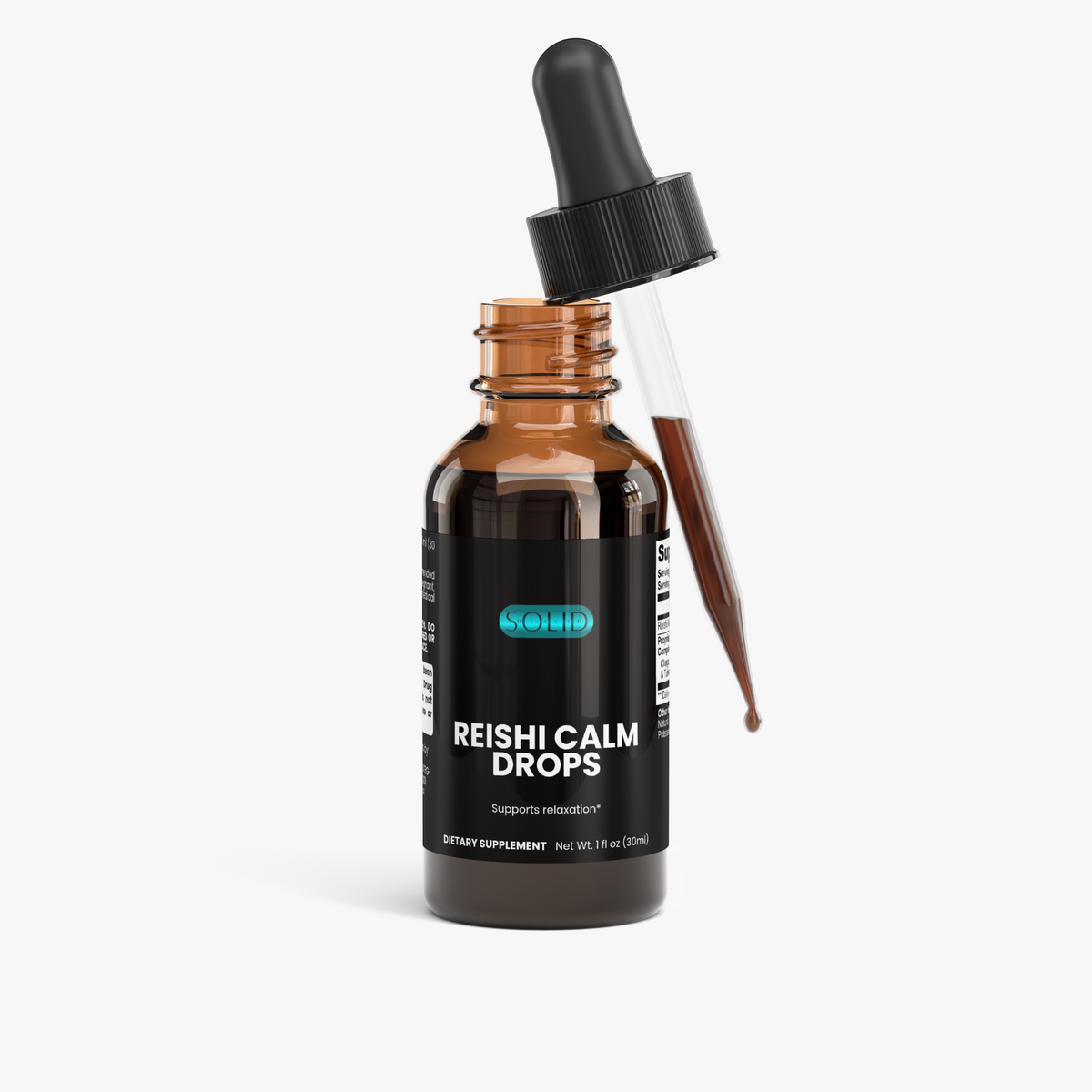 Reishi Calm Drops liquid mushroom drops by Solid Health