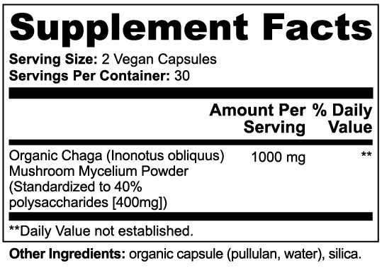 Chaga Mushroom capsules by Solid Health, image 5