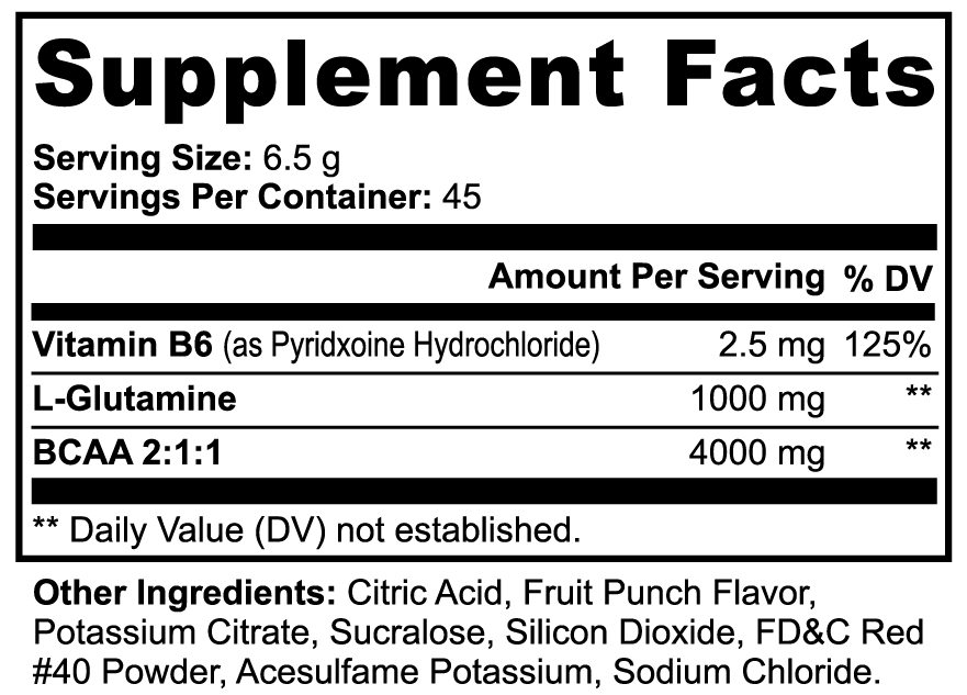 BCAA Shock Powder (Fruit Punch) by Solid Health, image 6