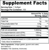 Omega-3 Fish Oil EPA 180mg + DHA 120mg softgels by Solid Health, image 5 - image 5
